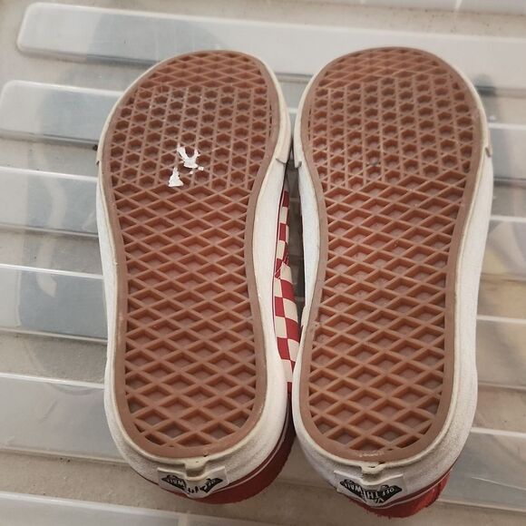 Vans Red Checkerboard Shoes M8.5 W10 - Picture 6 of 6